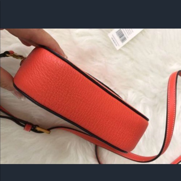 NWT Tory Burch Perforated Small Crossbody Orange - Picture 8 of 8
